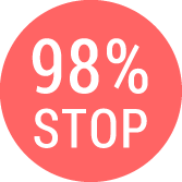 98％STOP