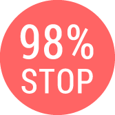 98％ストップ