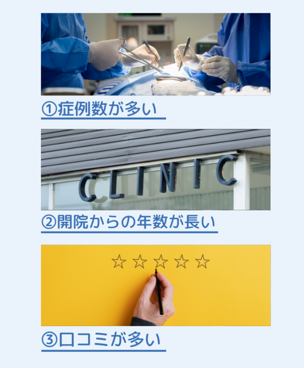 包茎手術の実績が豊富なクリニックを選ぶポイント
