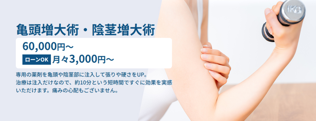 エーツークリニックの増大・長茎術