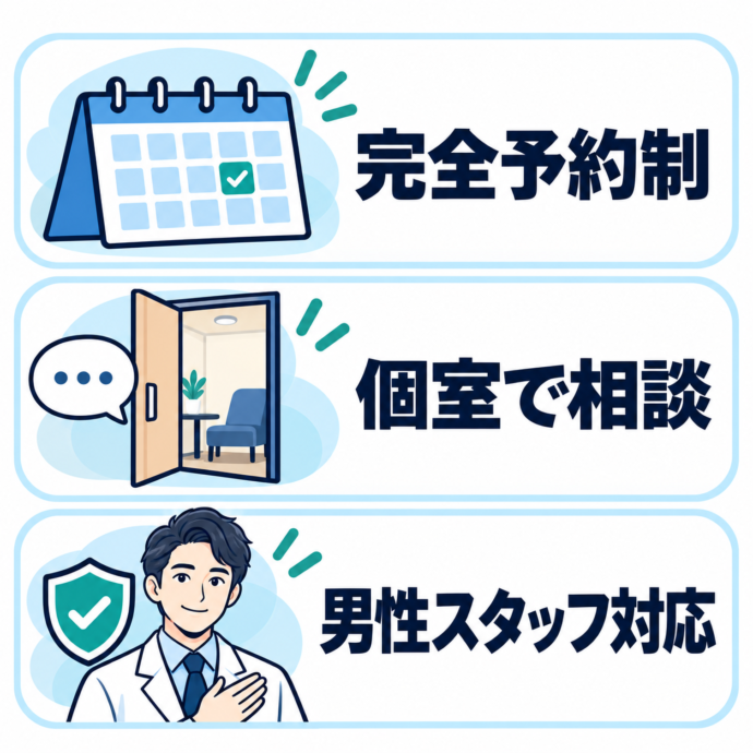 プライバシーに配慮されている